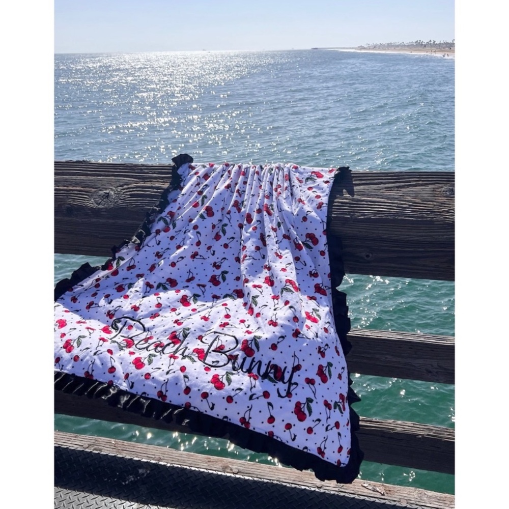 NWT beach bunny cherry dot beach towel size XL
